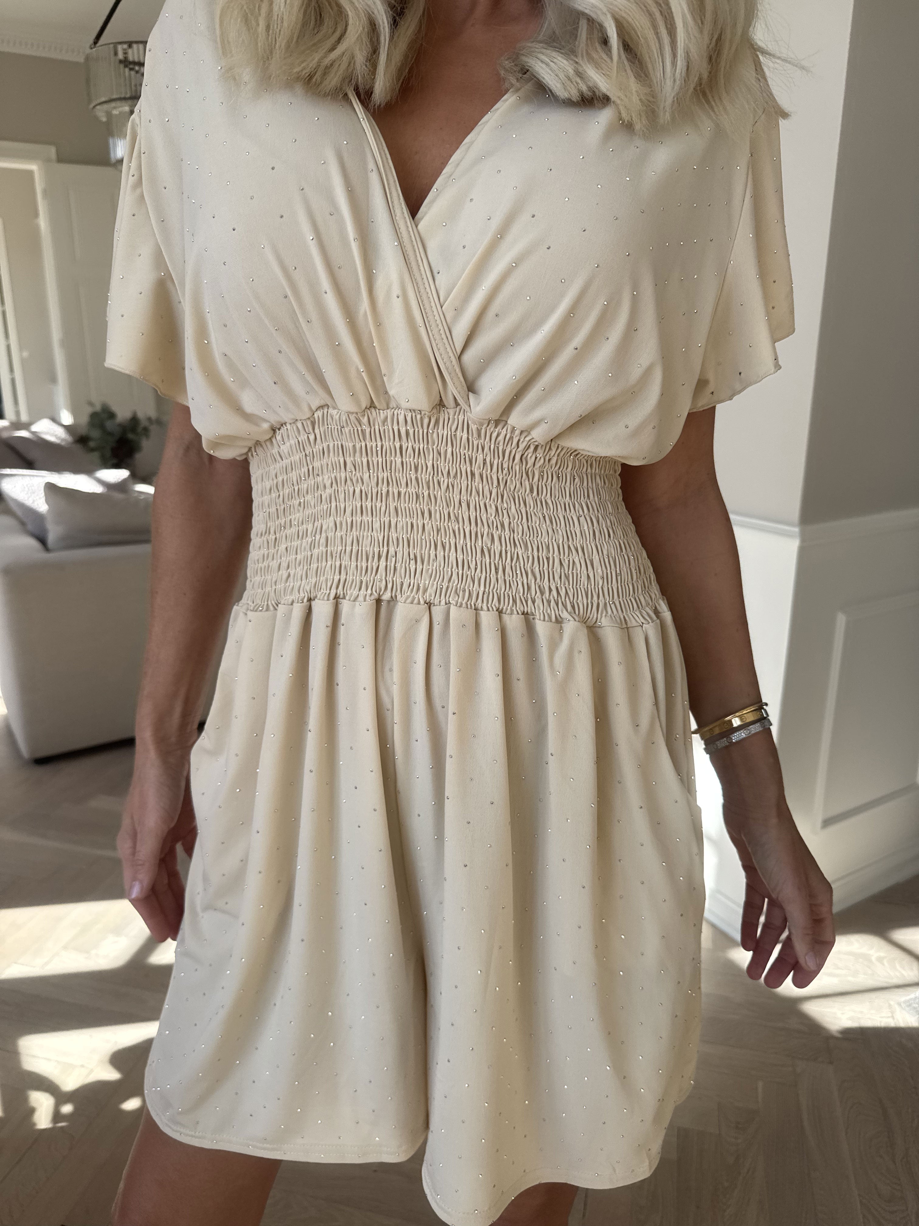 Pams Crystal Playsuit - Elastisk buksedragt med similisten